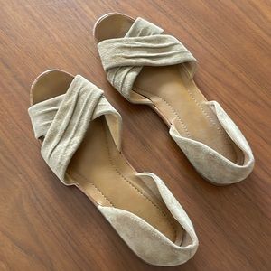 Franco Sarto Open Toe Flats